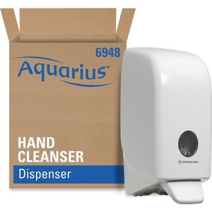 Kimberly-Clark Aquarius dispenser voor handdesinfectie, cassette, wit, 1 liter - 5033848040001