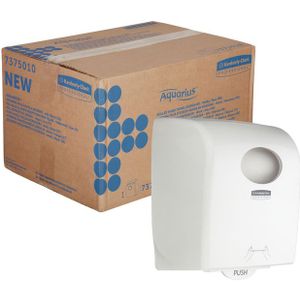 Kimberly-Clark Aquarius™-rolhanddoekdispenser, voor 1 rol, kunststof, wit