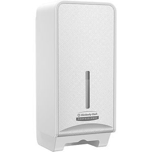 Kimberly-Clark Professional ICON 53949 toiletpapierdispenser met witte mozaïekplaat, 1 dispenser en kartonnen opening