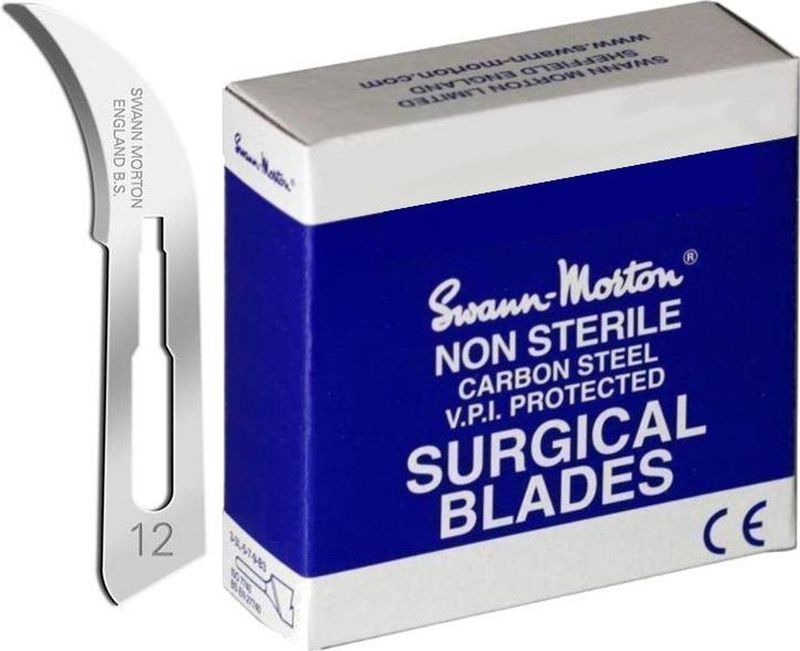 Swann Morton - Mesjes Niet Steriel - 100 Stuks - Carbon Staal