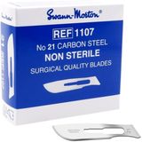 Swann Morton mesjes niet steriel nr 21 Swann Morton - RVS - Past op houder nummer 4 - Nummer 21