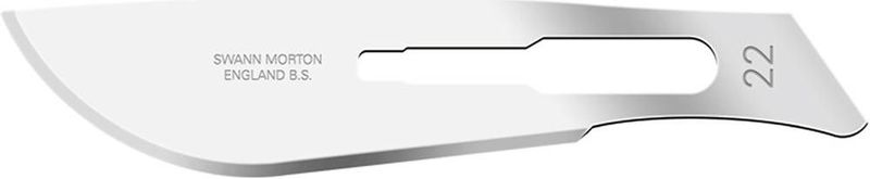 Swann Morton mesjes niet steriel nr 22 Swann Morton - RVS - Past op houder nummer 4 - Nummer 22