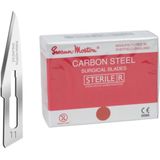 Scalpels - Swann Morton Carbon Nr. 11 - Steriele Mesjes - 100 Stuks - Koolstofstaal
