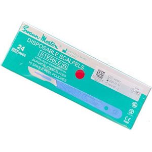 Swann Morton - Steriele Scalpel - Roestvrijstaal - Verpakt per 10