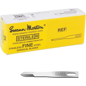 Swann Morton SM63 - Fijne Steriele Scalpelmesjes - 25 Stuks