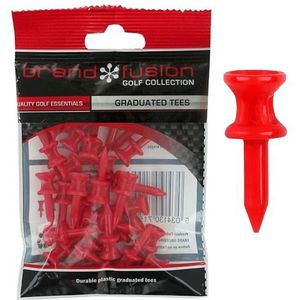 The Golfers Club Golf Golf Golf-tees, 3,2 cm, rood, 30 stuks