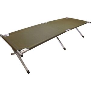 Highlander Veldbed 192 X 65 Cm Aluminium Groen