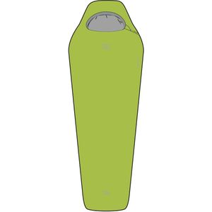 Highlander mummyslaapzak Zeta 50 Lime 14°C - Groen