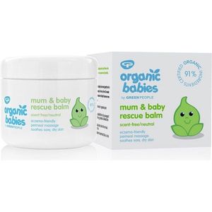 Green People Organic babies mum & baby rescue balm scent free  100 Milliliter