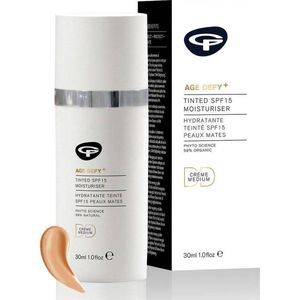 Green People - Age Defy - Getinte Dagcrème - Medium - SPF15 - Natuurlijke & Biologische