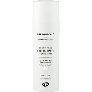 Green People Suncream face scent free SPF15  50 Milliliter