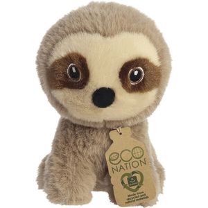 Pluche dieren knuffels luiaard van 13 cm - Knuffeldieren luiaards speelgoed