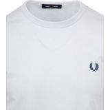 Fred Perry Ringer T-Shirt Lichtblauw - Heren - Print T-shirts