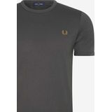 Fred Perry - T-Shirt Ringer M3519 Antraciet V07 - Heren - Modern-fit