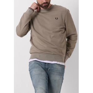Fred Perry Crew Neck Sweatshirt Truien & Vesten Heren - Sweater - Hoodie - Vest- Olijf