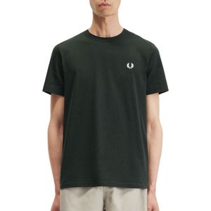 Fred Perry T-Shirt Donkergroen T50 - Heren - Print T-shirts