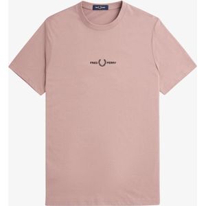 Fred Perry Embroidered t-shirt - dark pink