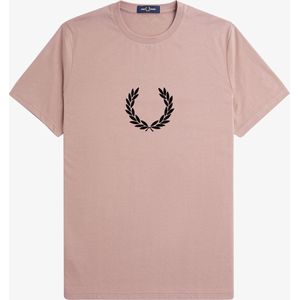 Fred Perry Flocked Laurel Wreath Gra Tee