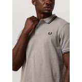 Fred Perry - Poloshirt - Grijs Beige - 100% Katoen - Slim-Fit Pasvorm