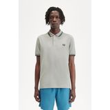 Fred Perry - Poloshirt - Grijs Beige - 100% Katoen - Slim-Fit Pasvorm