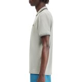 Fred Perry - Poloshirt - Grijs Beige - 100% Katoen - Slim-Fit Pasvorm