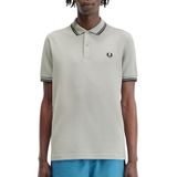 Fred Perry - Poloshirt - Grijs Beige - 100% Katoen - Slim-Fit Pasvorm