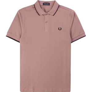 Fred Perry The Twin Tipped Fred Perry Shirt Heren - Polo shirt - Lichtroze