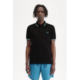 Fred Perry - Twin Tipped Polo - Poloshirt - Zwart - 100% Katoen