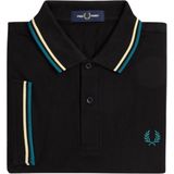Fred Perry - Twin Tipped Polo - Poloshirt - Zwart - 100% Katoen