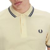Fred Perry - Twin Tipped Shirt - T-shirt - Beige - 100% Katoen