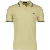 Fred Perry - Twin Tipped Shirt - T-shirt - Beige - 100% Katoen
