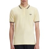 Fred Perry - Twin Tipped Shirt - T-shirt - Beige - 100% Katoen