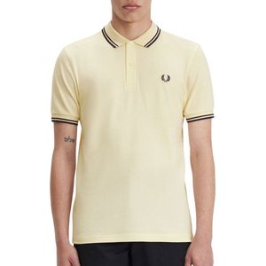 Fred Perry - Twin Tipped Shirt - T-shirt - Beige - 100% Katoen
