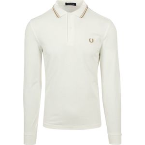 Fred Perry Longsleeve Polo Off White U83 - Heren