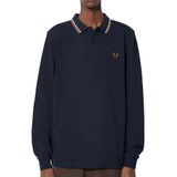 Fred Perry - Fp Ls Twin Getipt - Poloshirt - Streetwear - Volwassen