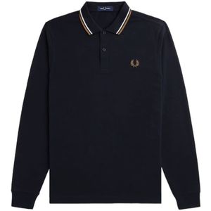 Fred Perry - Fp Ls Twin Getipt - Poloshirt - Streetwear - Volwassen