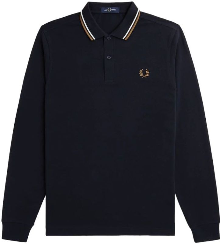 Fred Perry - Fp Ls Twin Getipt - Poloshirt - Streetwear - Volwassen
