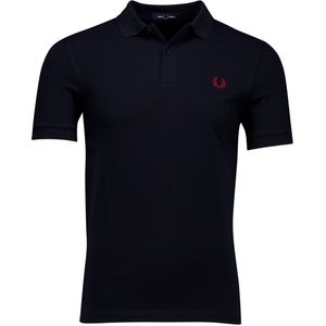 Fred Perry - Polo - Donkerblauw - Katoen - Effen Design