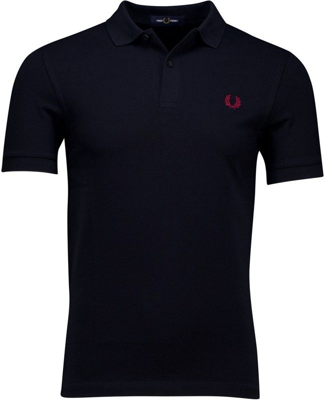 Fred Perry - Polo - Donkerblauw - Katoen - Effen Design