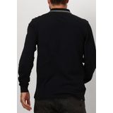 Fred Perry Twin Tipped Fred Perry Shirt Long Sleeve Heren - Polo shirt - Zwart