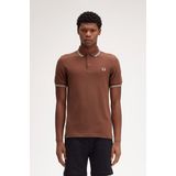 Fred Perry - Poloshirt - Bruin - 100% Katoen - Slim-Fit