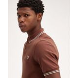 Fred Perry - Poloshirt - Bruin - 100% Katoen - Slim-Fit