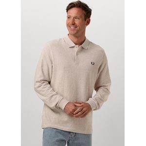 Fred Perry Long Sleeve Plain Fred Perry Shirt Heren - Polo shirt - Beige