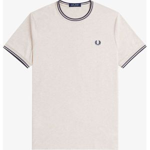 Fred Perry - Twin Tipped T-shirt - Porridge Marl Anchor Grey