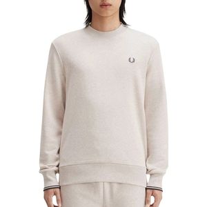 Fred Perry Crew Neck Sweatshirt Truien & Vesten Heren - Sweater - Hoodie - Vest- Beige