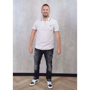 Fred Perry Crepe Pique Zip Neck Polo Shirt