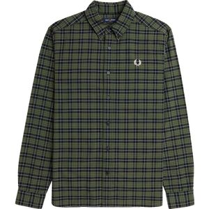 Fred Perry - Fp Tartan Oxford - Overhemd - Groene Lauwerkrans