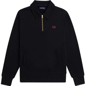 Fredperry Fp Sweatshirt Met Halve Rits - Streetwear - Volwassen