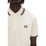 Fred Perry - Double Stripe Polo Shirt - Beige - Katoen