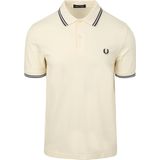 Fred Perry - Double Stripe Polo Shirt - Beige - Katoen